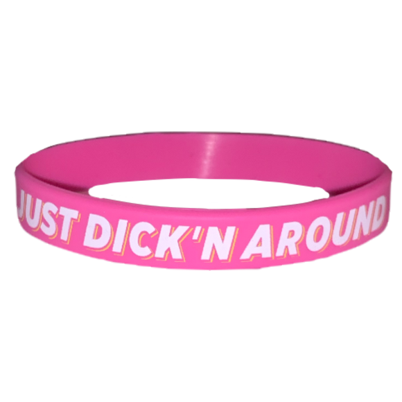 Pink Just Dick'n Around Bracelet